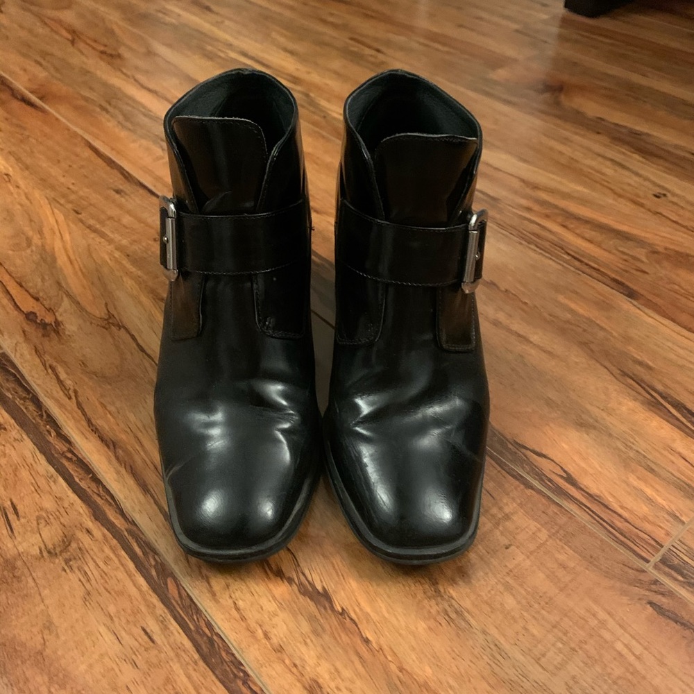 Jeffrey Campbell Black Buckle Booties